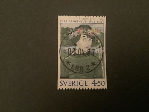 TRE SVENSKA KONSTNÄRER facit nr 1053 LYXST KARLSBORG 1