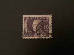 GUSTAF V 70 ÅR STÄMPLAT MÄRKE facit nr 227