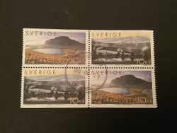 VÄRLDSARVET IV LAPONIA facit nr 2409-2410 i STÄMPLAT BLOCK