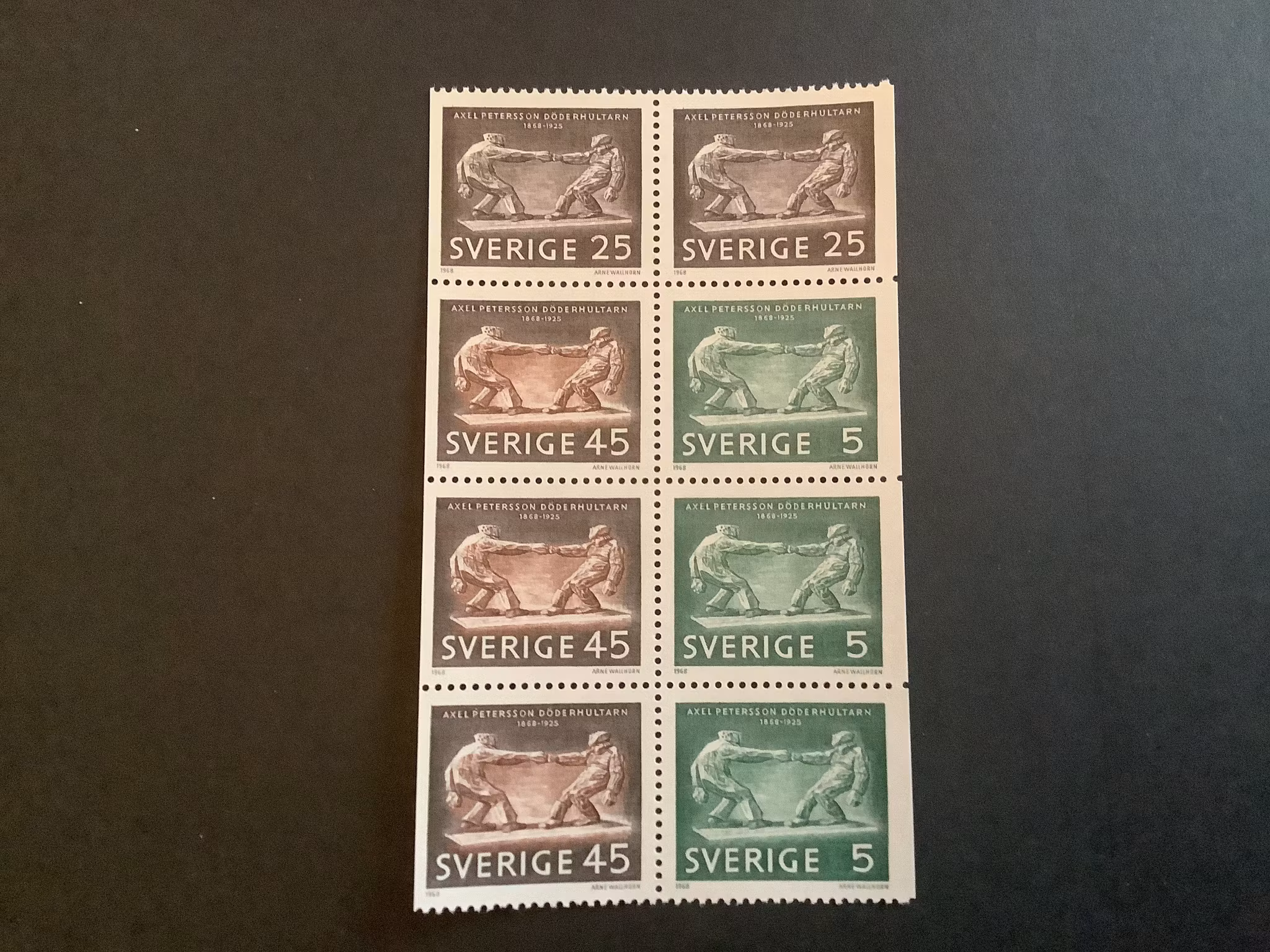 DÖDERHULTARN facit nr 639-641 POSTFRISKT BLOCK
