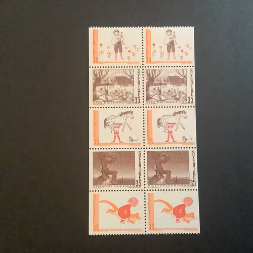 SVENSKA SAGOR facit nr 674-678 POSTFRISKT BLOCK