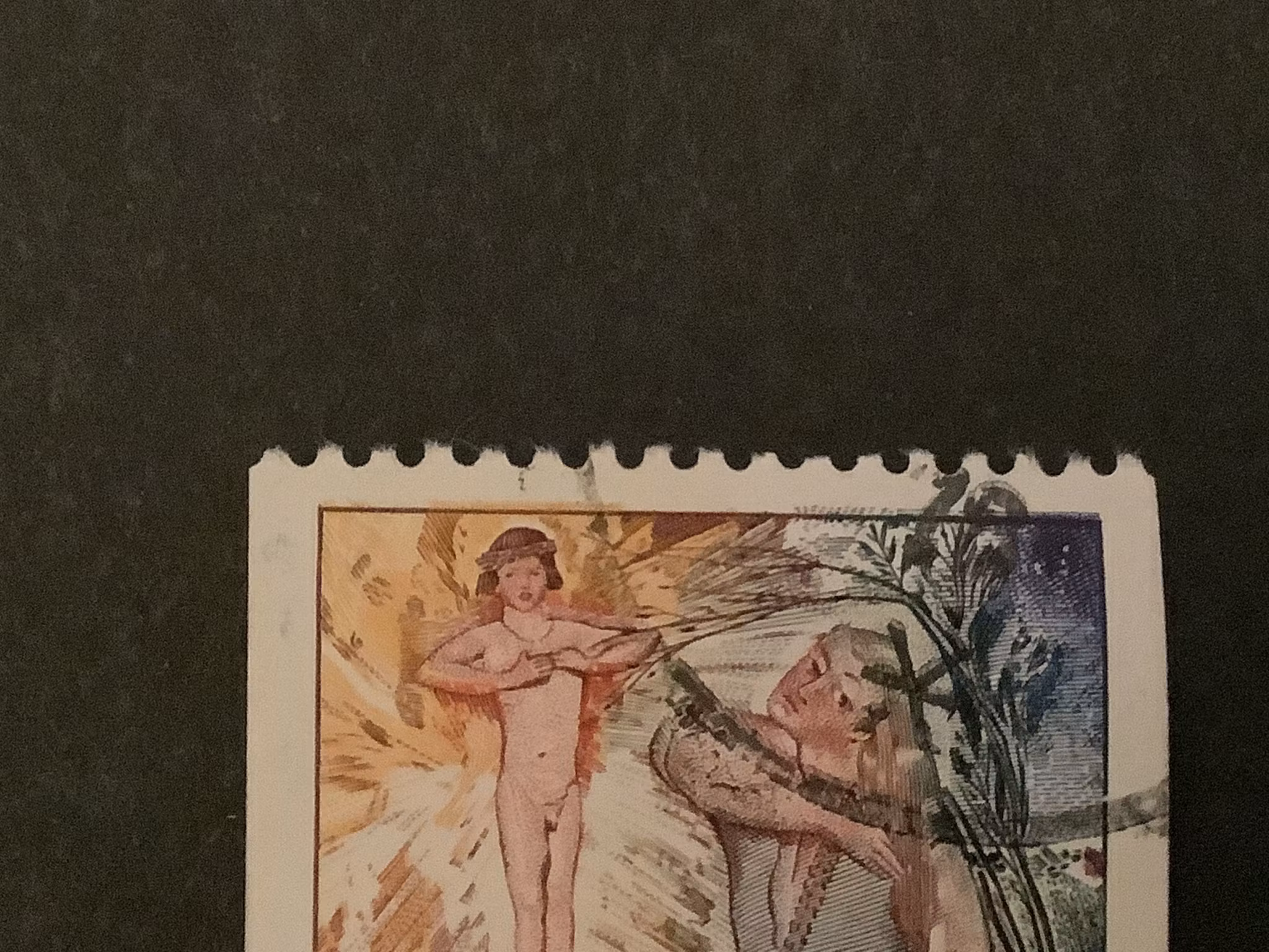GÅSLISA 1973 facit nr 849 MED FÖSKJUTET TRYCK