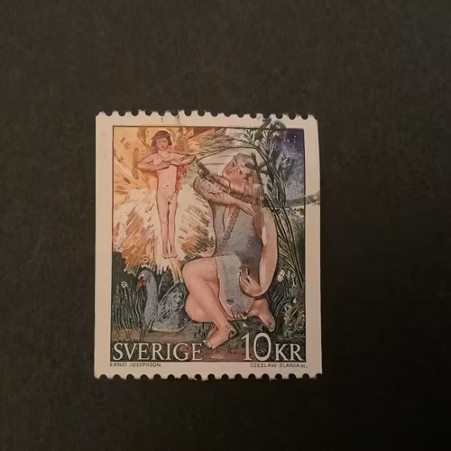 GÅSLISA 1973 facit nr 849 MED FÖSKJUTET TRYCK