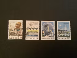 NOBELPRIS KEMI 1988 facit nr 1533-1536 STÄMPLAD SATS