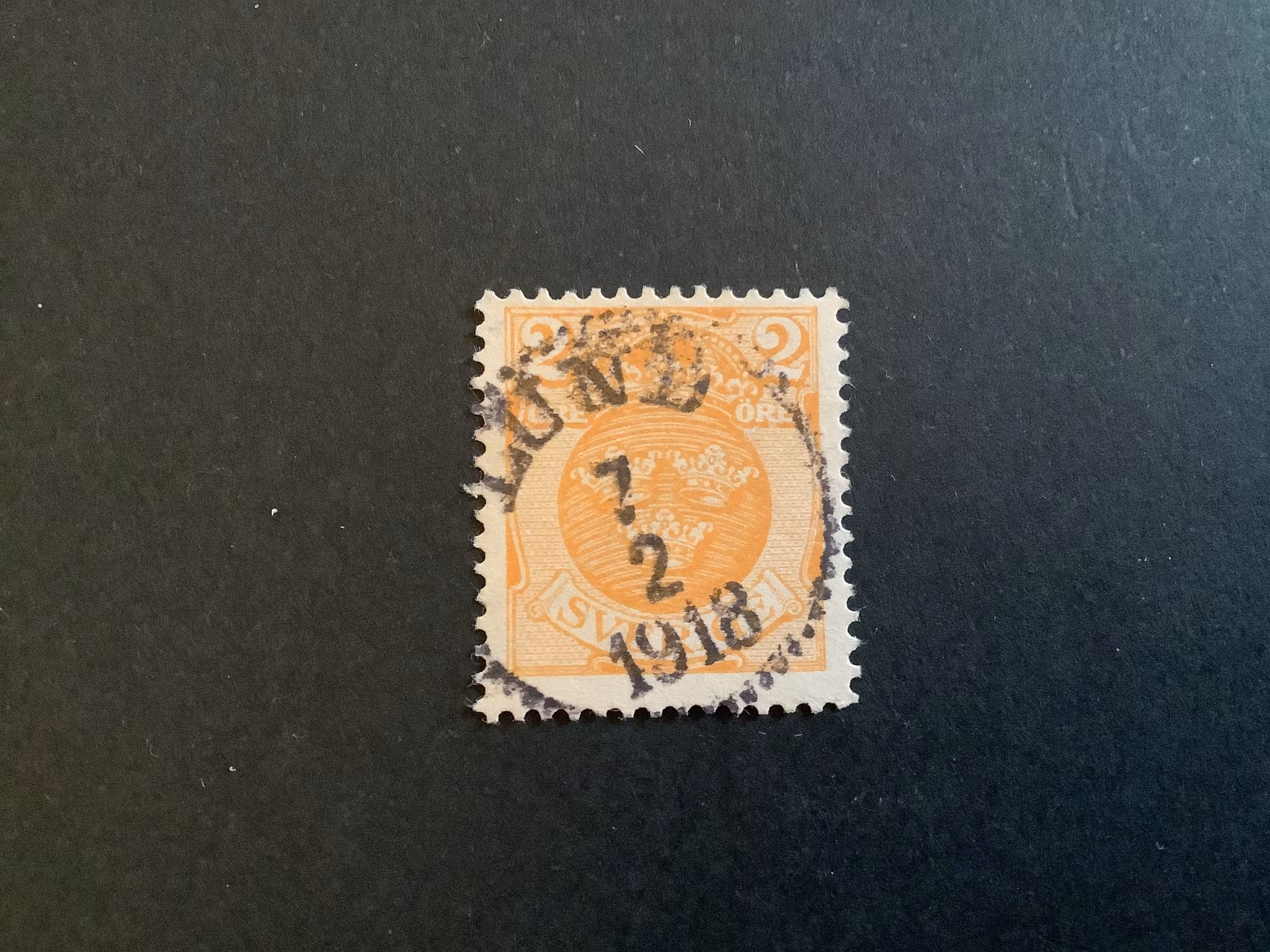 LILLA RIKSVAPNET facit nr 72 praktstämplat LUND