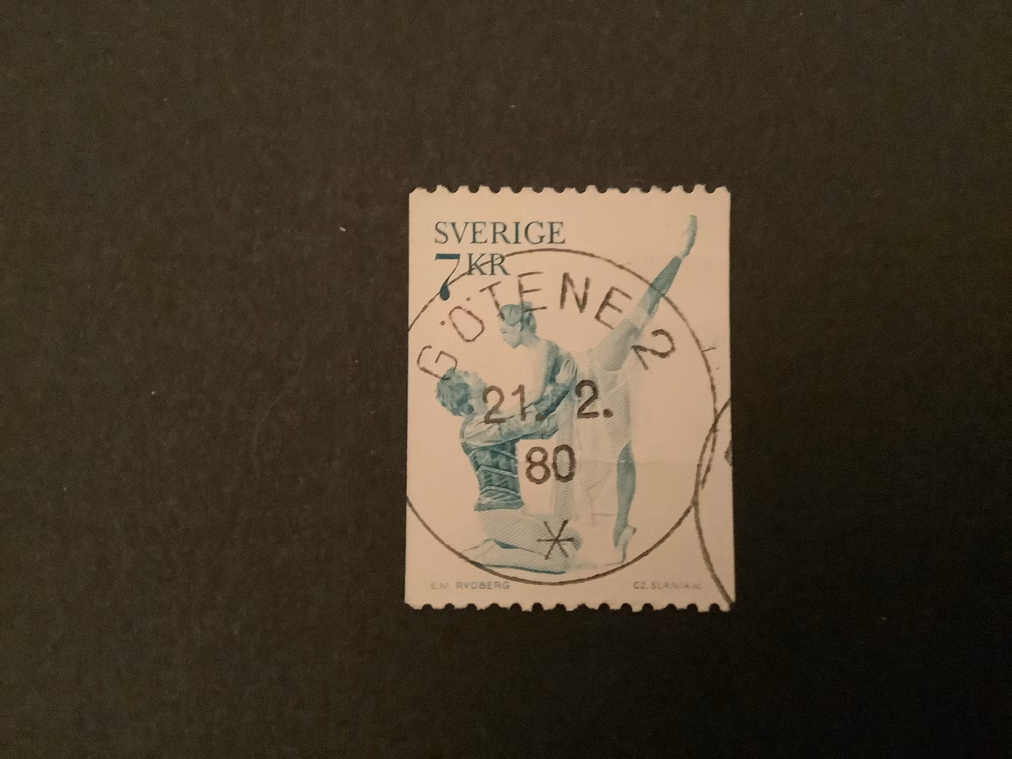 BALETT 1975 facit nr 942 V1 LYXST GÖTENE 2