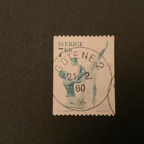 BALETT 1975 facit nr 942 V1 LYXST GÖTENE 2