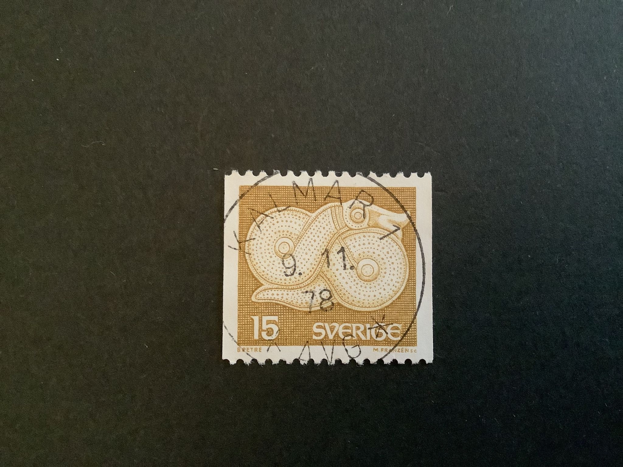 BRONSSPÄNNE 1976 facit nr 971 LYXST KALMAR 1
