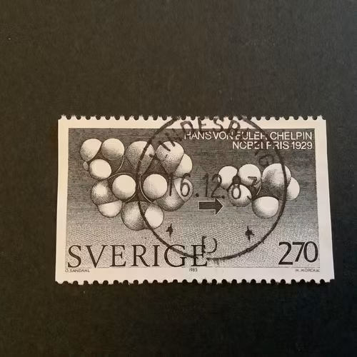 NOBELPRIS KEMI 1983 facit nr 1283 LYXST LINDESBERG