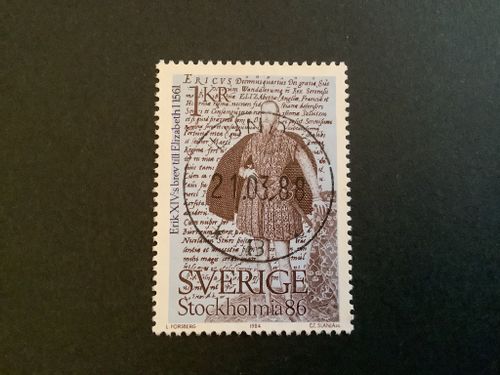 STOCKHOLMIA 86 II facit nr 1305 lyxstämplat LUND