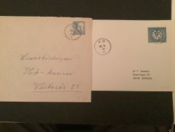 PAPPERSARK OCH BREV STÄMPLAT RÖ