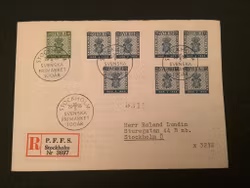 FDC SVENSKA FRIMÄRKET 100 ÅR postgånget FDC facit nr 467-468