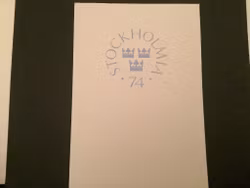 MINNESFOLDER STOCKHOLMIA 74 III facit 883-886