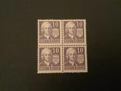 SWEDENBORG FNR 259 C POSTFRISKT 4-BLOCK