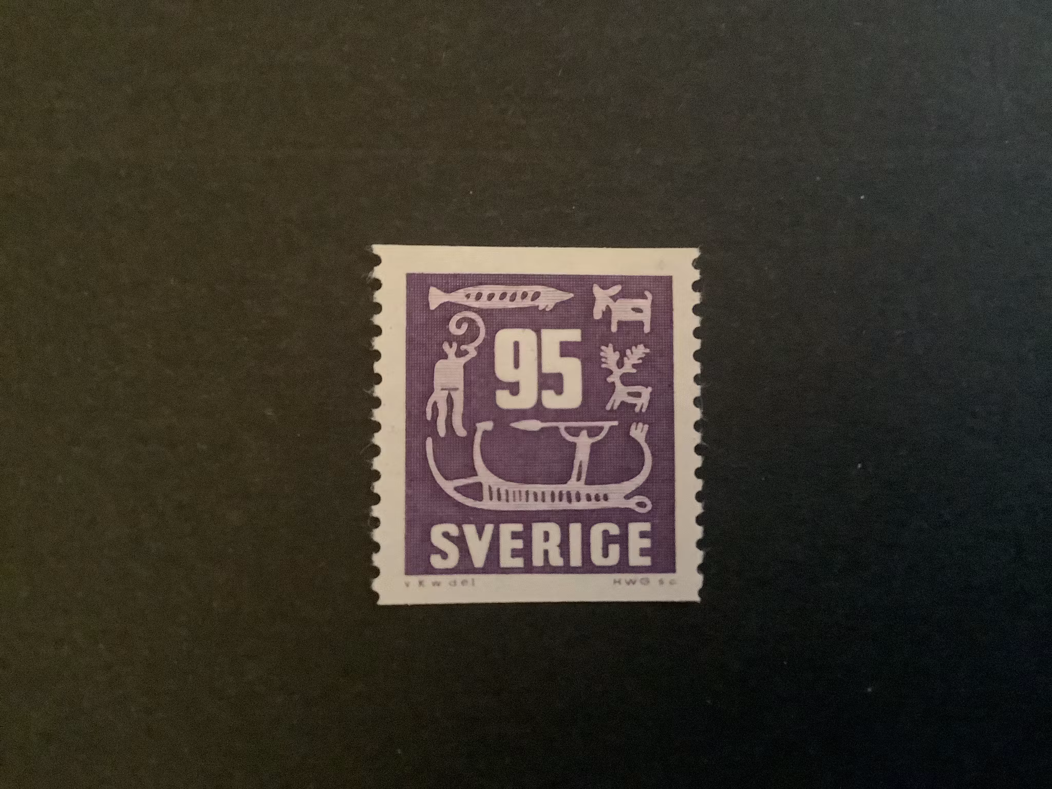 HÄLLRISTNINGAR facit nr 466 POSTFRISKT MÄRKE