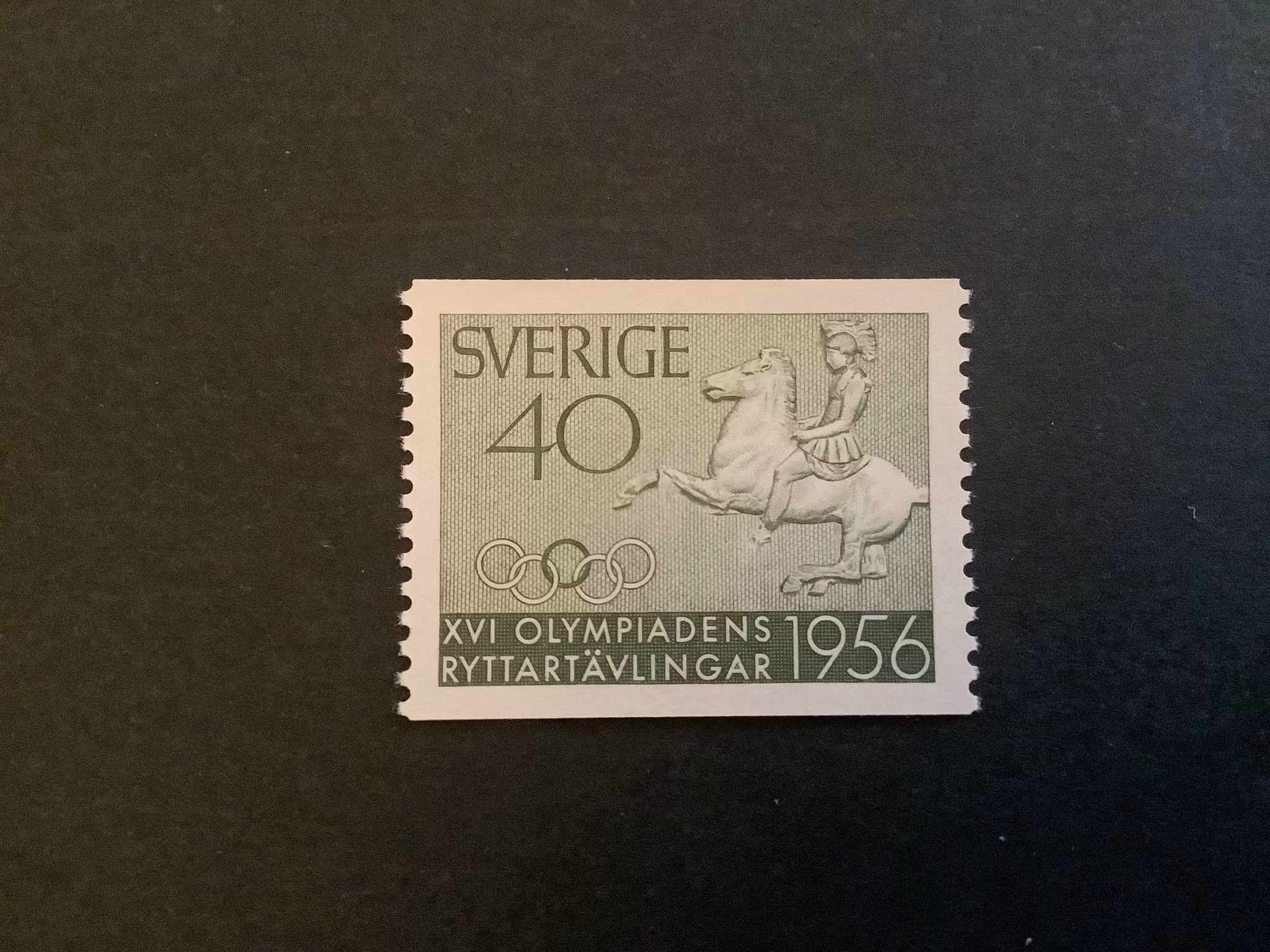 RYTTAROLYMPIADEN 1956 facit nr 480 POSTFRISKT MÄRKE