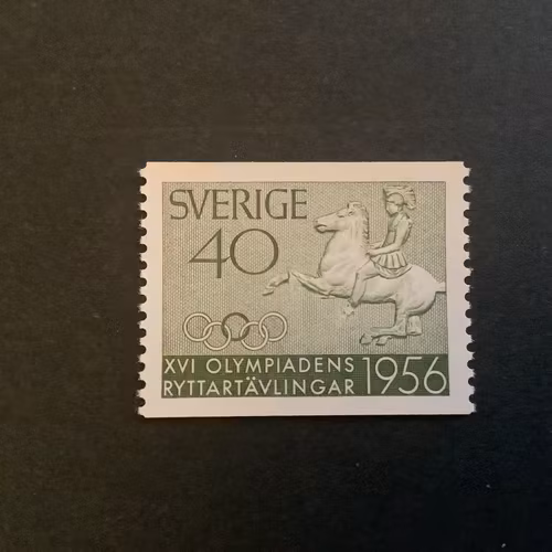 RYTTAROLYMPIADEN 1956 facit nr 480 POSTFRISKT MÄRKE