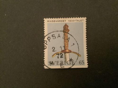 RIKSREGALIER 1971 facit nr 740 B1 PRAKTST UPPSALA 1