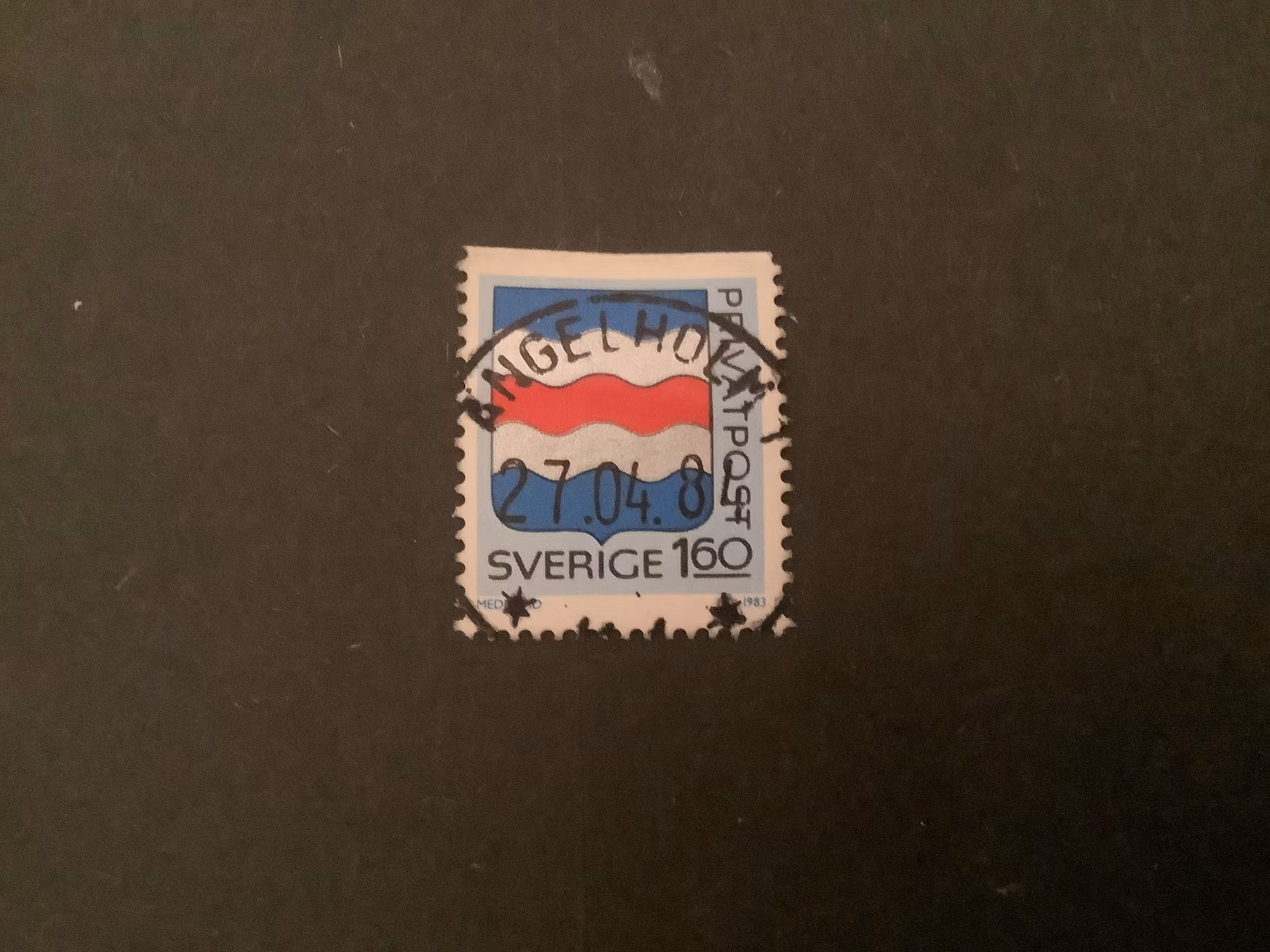 RABATTMÄRKEN V facit nr 1251 LYXST ÄNGELHOLM 1