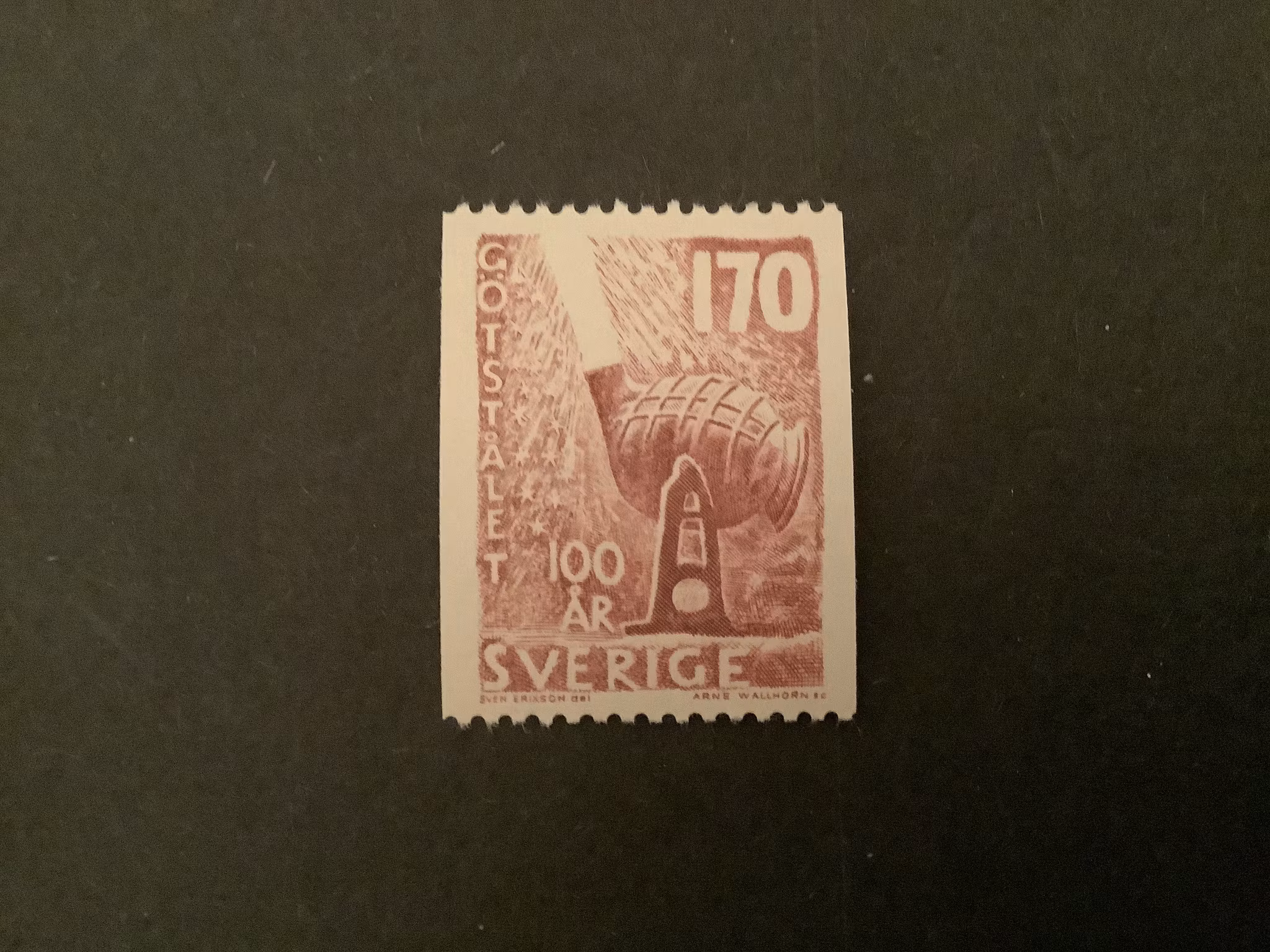 GÖTSTÅLET facit nr 496 POSTFRISKT MÄRKE