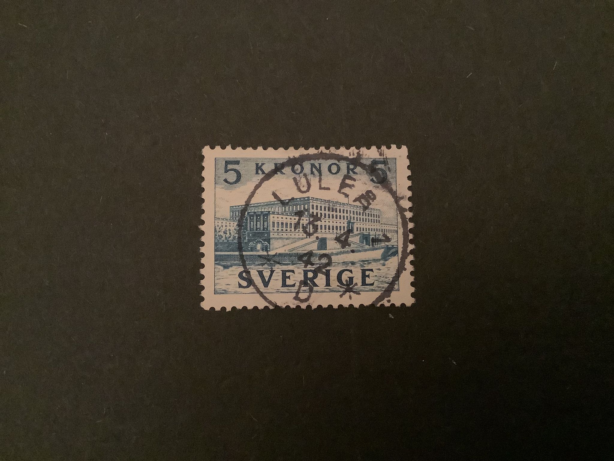 STOCKHOLM SLOTT II facit nr 332 C PRAKTST LULEÅ