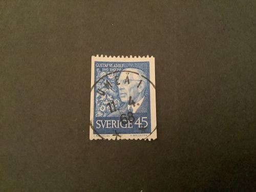 GUSTAF VI ADOLF 85 ÅR facit nr 616 A PRAKTST UMEÅ 1