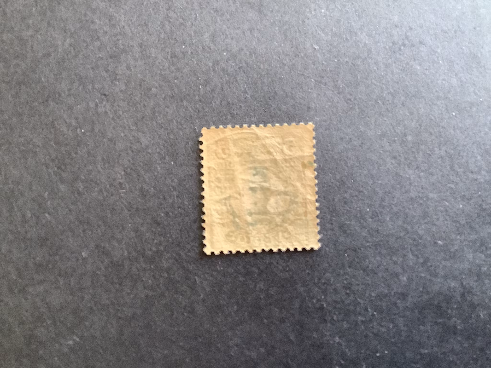 G V I MEDALJONG POSTFR MÄRKE LITE DÅLIG BAKSIDA facit nr 75