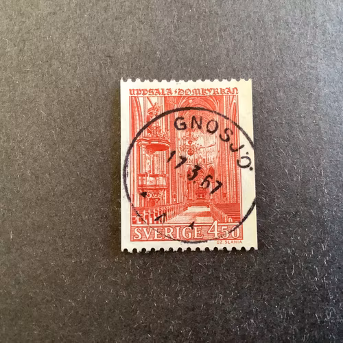 UPPSALA DOMKYRKA facit nr 600 PRAKTST GNOSJÖ