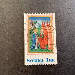 MEDELTIDA BOKMÅLERI facit nr 965 A2 LYXST VETLANDA 1