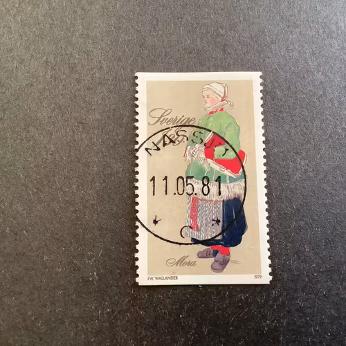FOLKDRÄKTER facit nr 1109 LYXST NÄSSJÖ