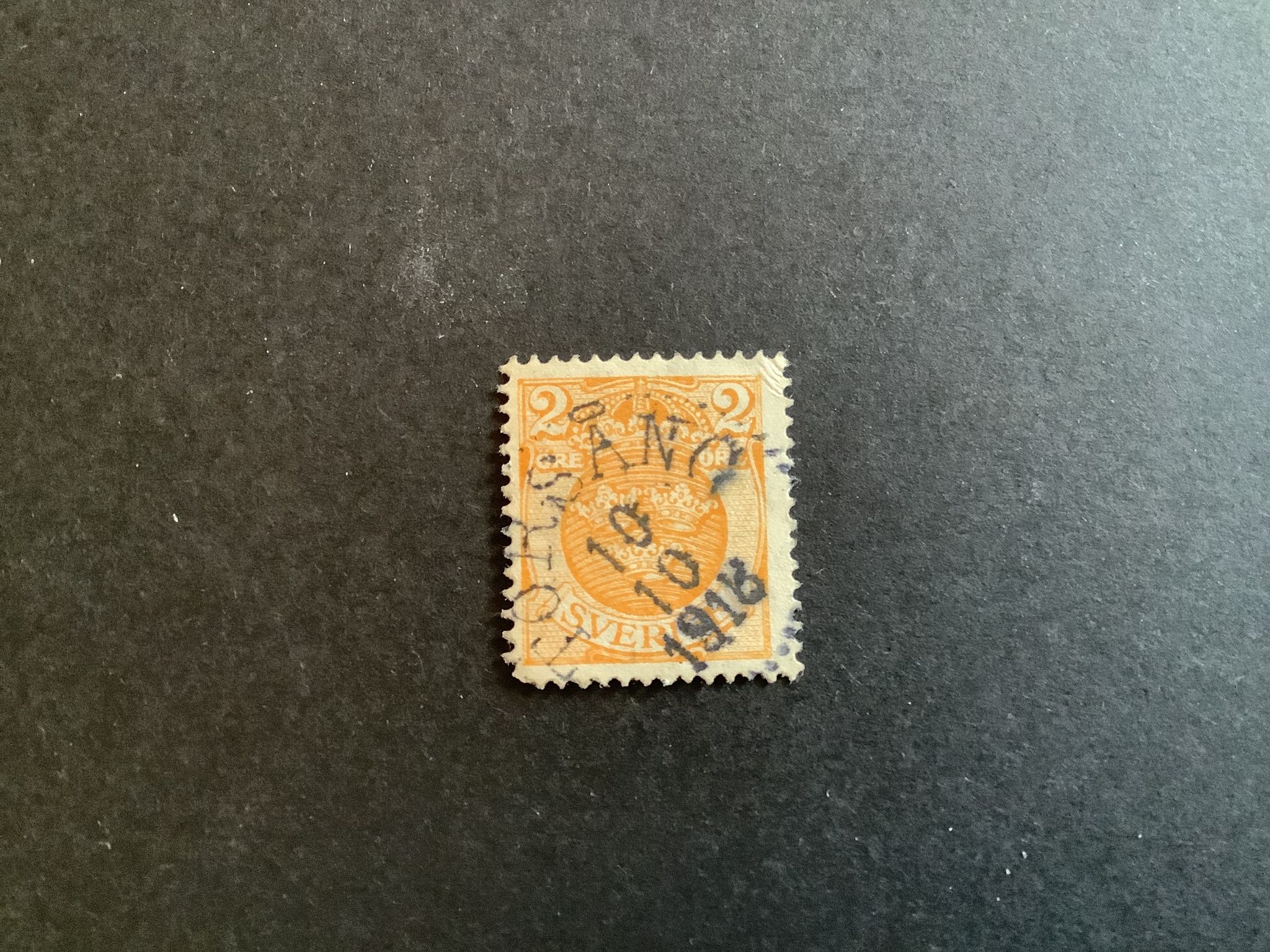 LILLA RIKSVAPNET facit nr 72 PRAKTST TORSÅNG 10/10 1918