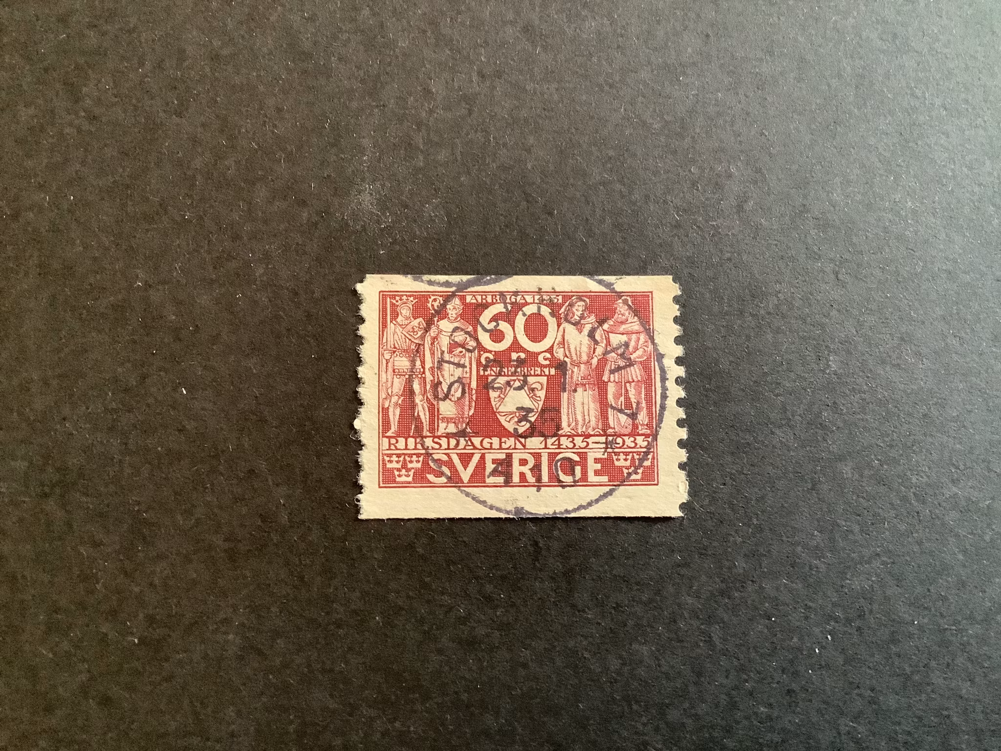 RIKSDAGEN 500 ÅR facit nr 245 praktstämplat STOCKHOLM 7