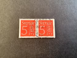 NY SIFFERTYP facit nr 394 BB praktstämplat par  STOCKHOLM 1