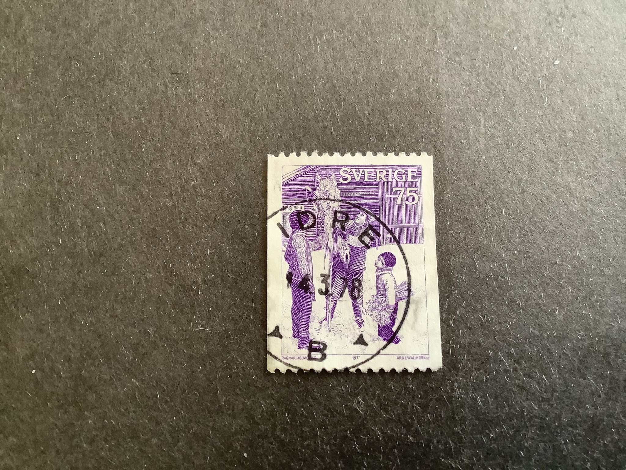 JULFÖRBEREDELSER facit nr 1021 PRAKTSTÄMPLAT IDRE