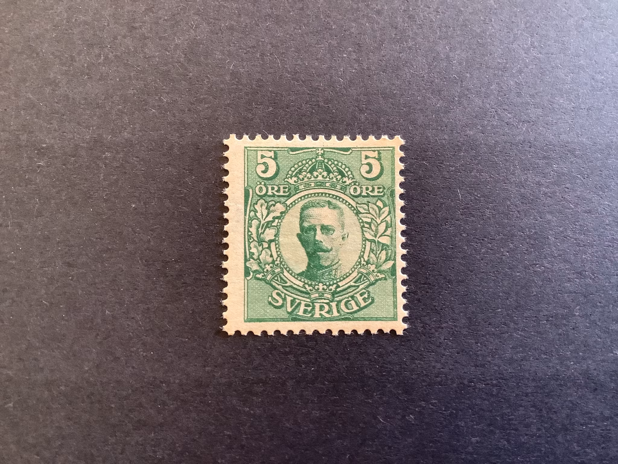 GUSTAF V I MED facit nr 75 VM DEL AV 2 KRONOR