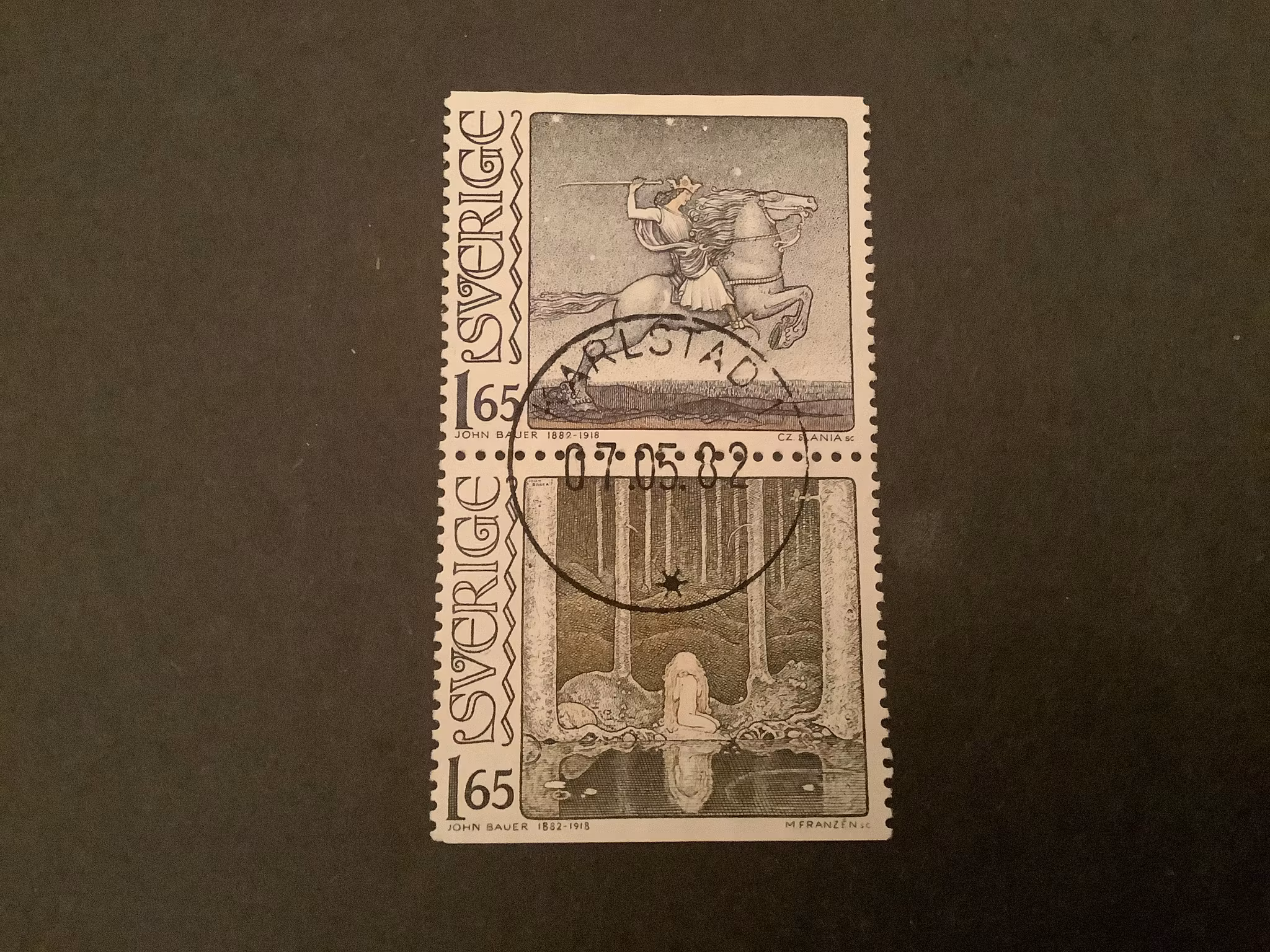 JOHN BAUER facit nr 1197 SX LYXST PAR KARLSTAD 1