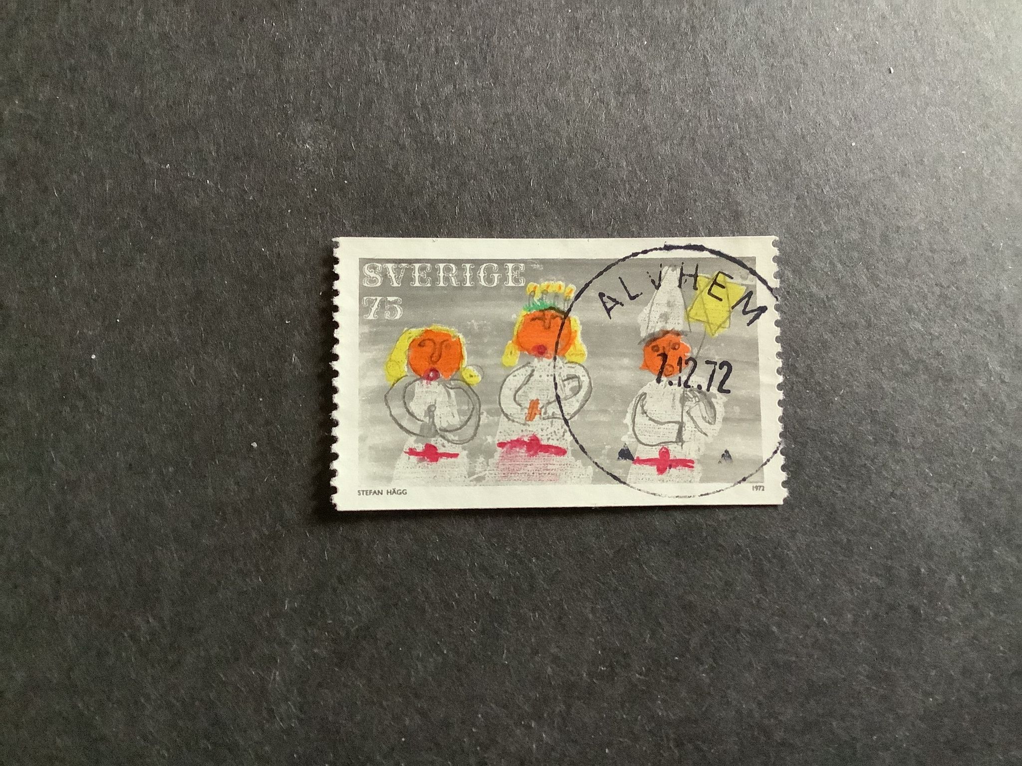 JULFRIMÄRKEN 1972 facit nr 795 PRAKTST ALVHEM