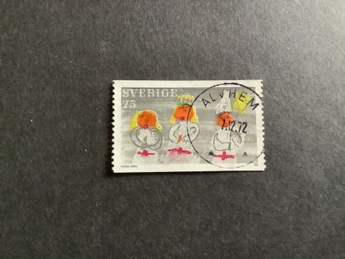 JULFRIMÄRKEN 1972 facit nr 795 PRAKTST ALVHEM