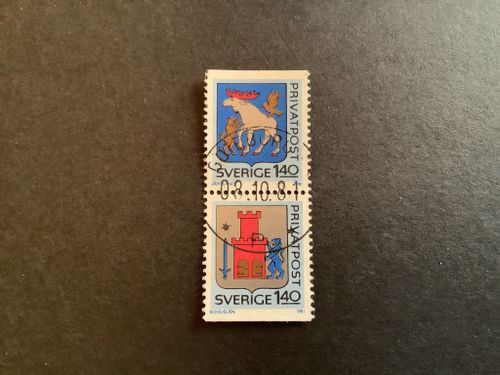 RABATTMÄRKEN III facit nr 1165 SX LYXST PAR GÖTEBORG