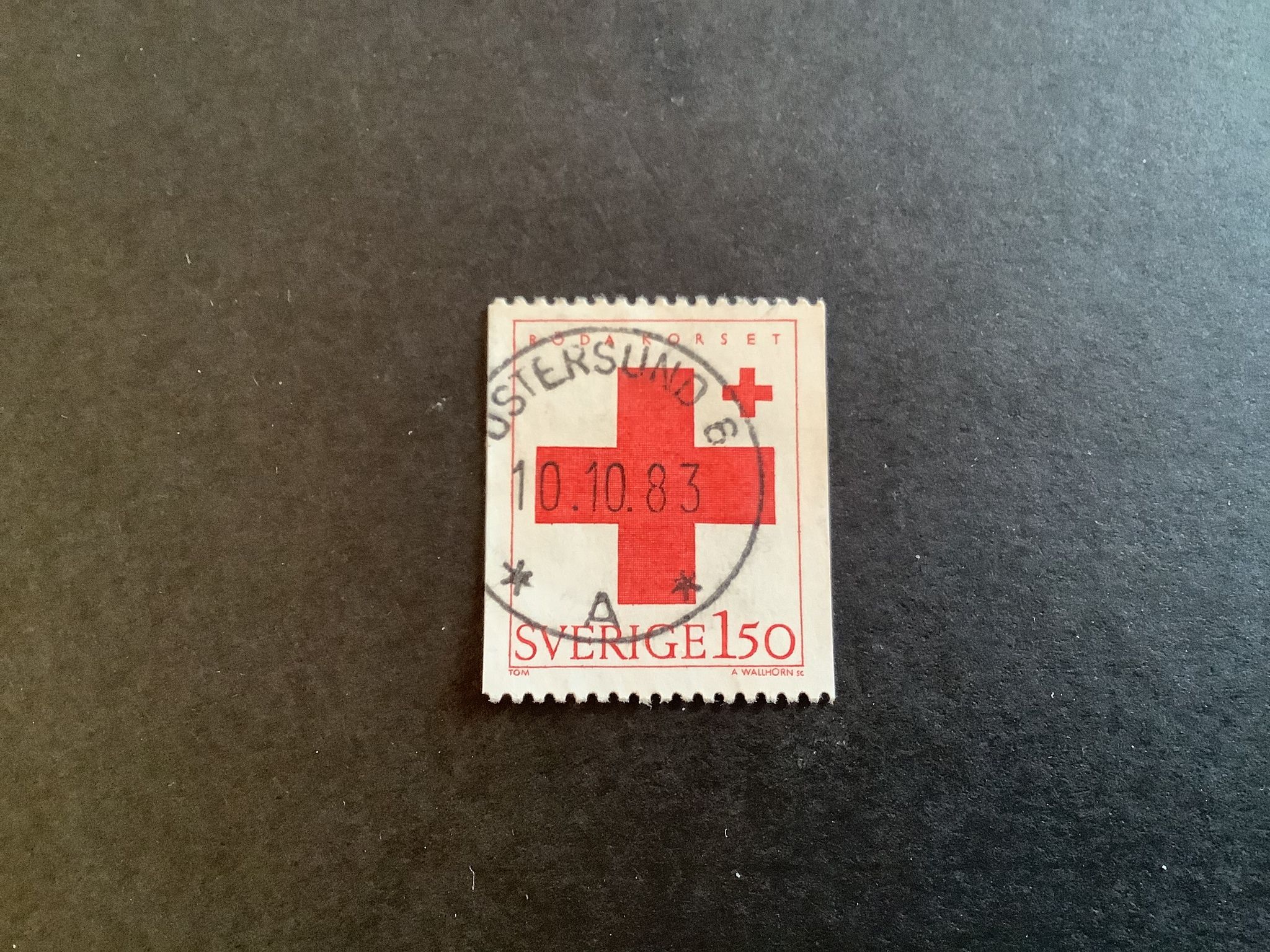 RÖDA KORSET 1983 facit nr 1268 LYXST ÖSTERSUND 6