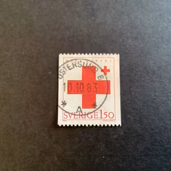 RÖDA KORSET 1983 facit nr 1268 LYXST ÖSTERSUND 6