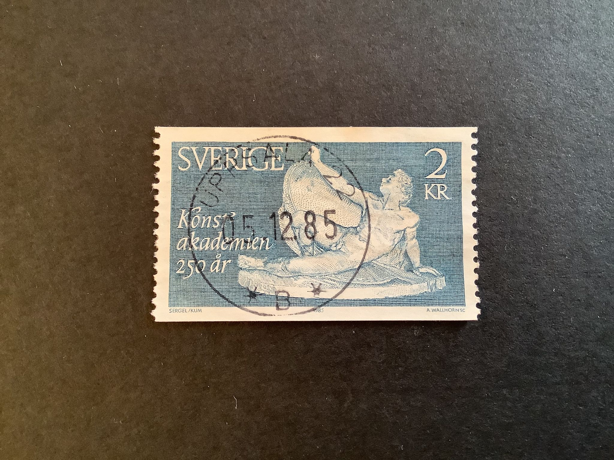 KONSTAKADEMIEN 1985 facit nr 1364 LYXST UPPSALA 22