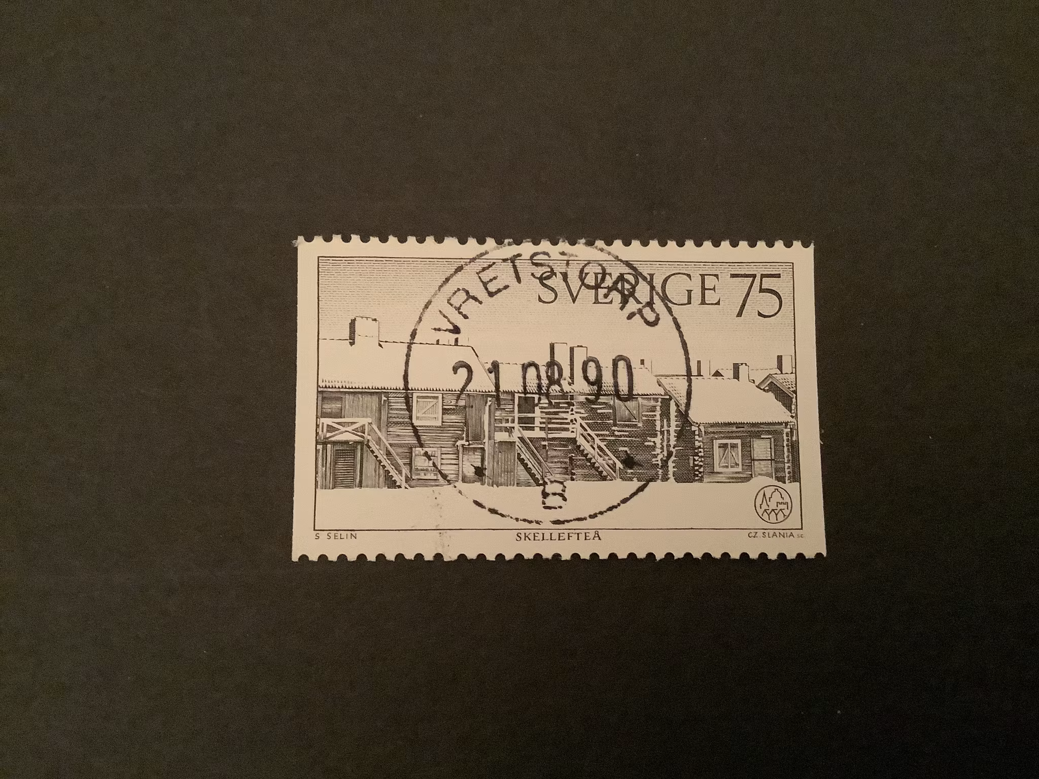 BYGGNADSVÅRSDÅRET 1975 facit nr 925 LYXST VRETSTORP