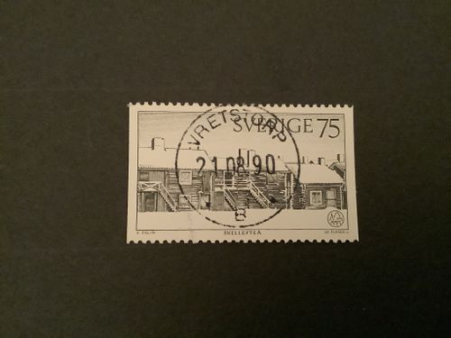 BYGGNADSVÅRSDÅRET 1975 facit nr 925 LYXST VRETSTORP