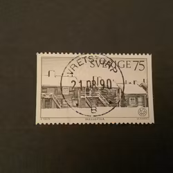 BYGGNADSVÅRSDÅRET 1975 facit nr 925 LYXST VRETSTORP