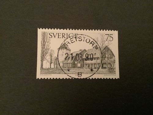 BYGGNADSVÅRDSÅRET 1975 facit nr 927 LYXST VRETSTORP