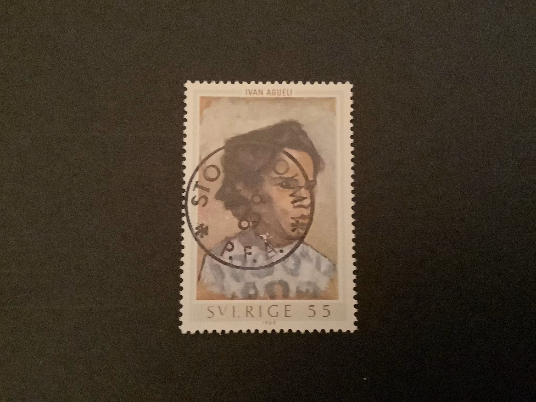 Ivan Aguéli facit nr 657 lyxstämplat Stockholm