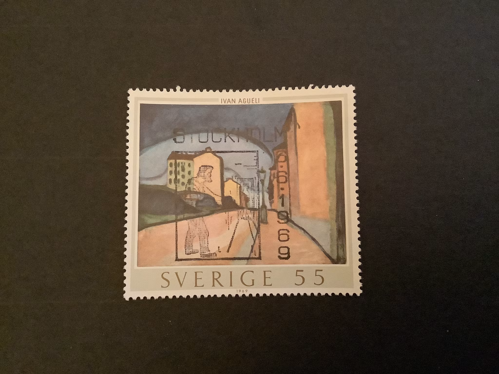 Ivan Aguéli facit nr 658 lyxstämplat Stockholm