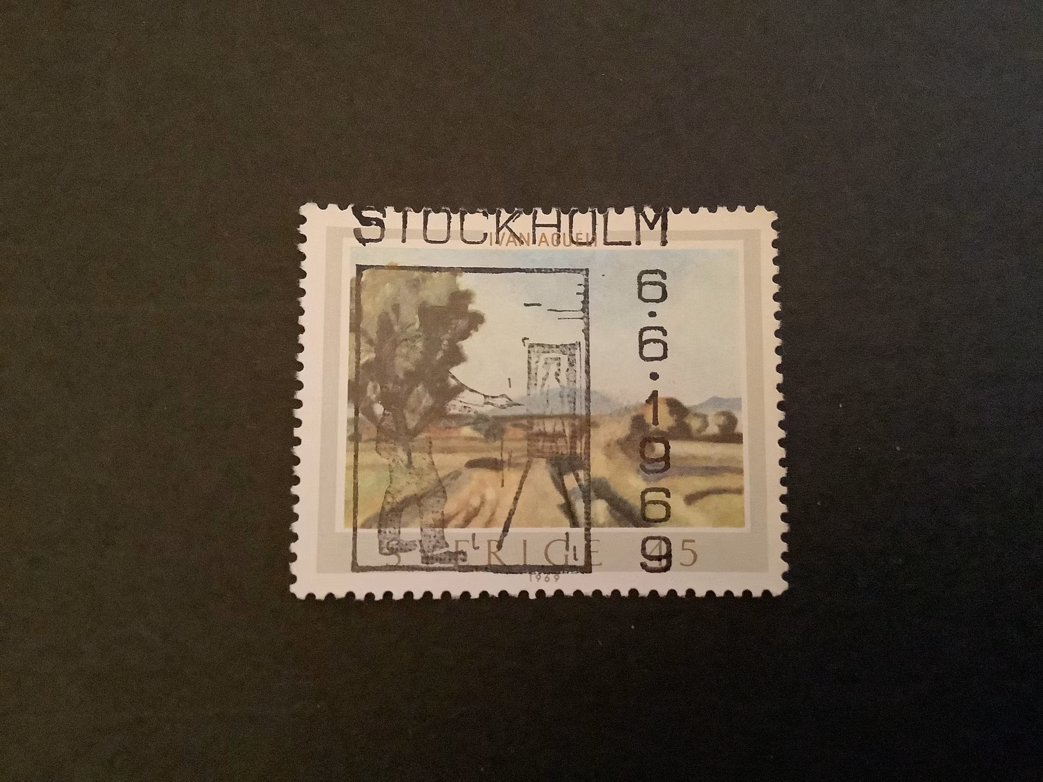 Ivan Aguéli facit nr 660 lyxstämplat Stockholm
