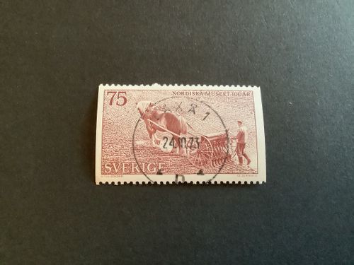 Nordiska museet facit nr 836 lyxstämplat  LAXÅ 1